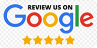 A google review logo with stars on it.